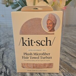 Kitsch Plush Microfiber Hair Towel Turban - Blush